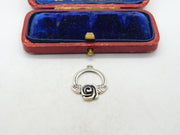 Sterling Silver Rose Charm Pendant Vintage c1970