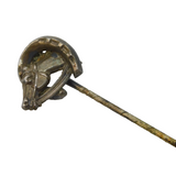 Victorian Sterling Silver Racehorse Form Lucky Stick Pin Antique c1880