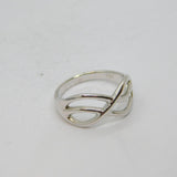 Sterling Silver Infinity Symbol Dress Band Ring Vintage c1990 Size M 1/2