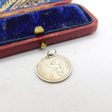 Sterling Silver Queen Victoria Groat Fourpence Charm Pendant Antique 1851