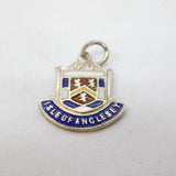 Sterling Silver Isle of Anglesey Enamel Charm Pendant Vintage c1970