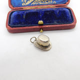 Sterling Silver Top Hat Charm Pendant Vintage c1970