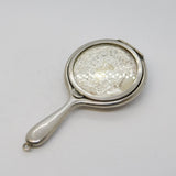 Sterling Silver Chatelaine Mirror Locket Pendant Antique 1915 Birmingham Deco