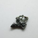 Sterling Silver Western Riding Saddle Charm Pendant Vintage c1970