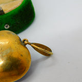 Victorian 18ct Gold, Blue Enamel, Turquoise & Pearl Heart Pendant c1840 Antique