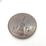 20th Century Boxed Bronze 'The Bell Medal' Rifle Society Antique c1920