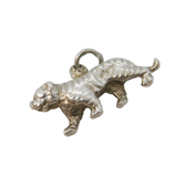 Sterling Silver Bengal Tiger Charm Pendant Vintage c1970s