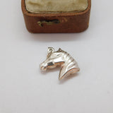 Sterling Silver Horse Head Charm Pendant Vintage c1970