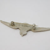 WWII-era Sterling Silver RAF Wings Sweetheart Brooch Pin Antique c1940