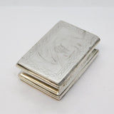 19th Century Sterling Silver 'China Trade' Pseudo Mark Snuff Box Antique c1800s