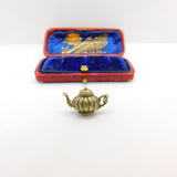 Sterling Silver Genie's Lamp Charm Pendant Vintage c1970
