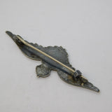 WWII-Period Sterling Silver & Enamel RAF Sweetheart Brooch Antique c1940s
