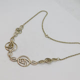 Sterling Silver Carrick Rennie Mackintosh Celtic Style Necklace Vintage 1994