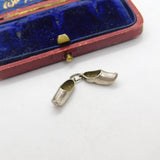 Sterling Silver Pair of Dutch Clogs Charm Pendant Vintage c1970
