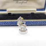 Sterling Silver Fawn Archer or Sagittarius Charm Pendant Vintage c1970