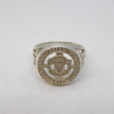 Sterling Silver Manchester United Football Club Signet Ring Vintage c1990s
