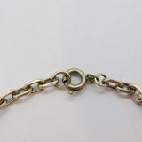 Continental .835 Silver Square Rolo Art Deco Chain Bracelet Antique c1920s