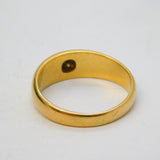 Victorian 18ct Yellow Gold 0.1ct Diamond Gyspy Ring Antique 1867 London