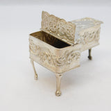 Sterling Silver Miniature Dolls House Grand Piano Vintage 1979 Birmingham