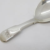 George IV Sterling Silver Fiddle Pattern Tea Caddy Spoon Antique 1829 London