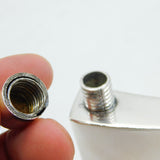 Baltic Sterling Silver & Natural Amber Set Modernist Hip Flask Vintage c1970s