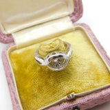Sterling Silver Twist Ring Vintage c1970 Size M