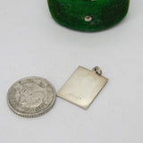 Sterling Silver St Christopher Travel Charm Pendant Vintage c1970