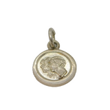 Sterling Silver Charles & Diana Portrait Charm Pendant Vintage c1980