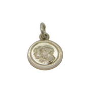 Sterling Silver Charles & Diana Portrait Charm Pendant Vintage c1980