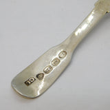 George IV Sterling Silver Fiddle Pattern Tea Caddy Spoon Antique 1828 London