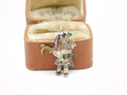 Sterling Silver Scottish Guard with Bagpipes Charm Pendant Vintage c1970