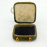 Georgian Handmade Travelling Jewellery Box Sterling Silver Decoration Antique