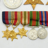 WWII Period Four-Piece Medal Group Major C.P Costehoe Antique c1940s