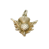 Sterling Silver Thistle Form Charm Pendant Vintage c1970s