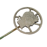 Victorian Sterling Silver American Coin Crafted Stick Pin Antique c1880s