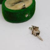 Sterling Silver Cuckoo Clock Charm Pendant Vintage c1970