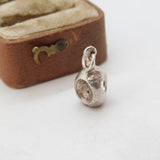 Sterling Silver Whisky Dimple Bottle Charm Pendant Vintage c1970