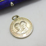 Sterling Silver Charles & Diana Royal Wedding Charm Pendant Vintage 1981