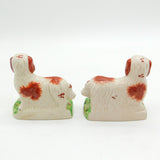 20th Century Staffordshire Pair of King Charles Spaniels Antique c1920