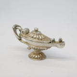 Sterling Silver Genie in the Lamp Charm Pendant Vintage c1970