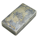 19th Century Russian Silver Niello Enamel Peter the Great Snuff Box Antique 1850