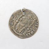 13th Century Silver Venetian Gross Coin Charm Pendant c1250 AD