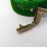 Sterling Silver Opening Big Ben With Clock Key Charm Pendant Vintage c1970