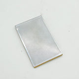 Art Deco Silver Plated Engine Turned 'Shopping List' Book Antique c1940s