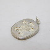 Sterling Silver Prince of Wales Feathers Charm Pendant Vintage c1970s