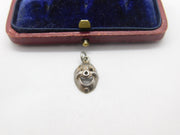 Sterling Silver Animal Mask Charm Pendant Vintage c1970