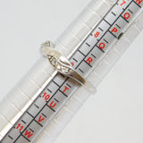 Sterling Silver Spinel Set Engraved "Ellen Loves" Band Ring Vintage c1970 Size S