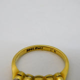 Victorian 18ct Gold Graduating Five-Stone Diamond Dress Ring Antique c1890s