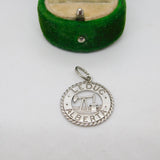 Sterling Silver 'Leduc, Alberta' Charm Pendant Vintage c1970