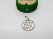 Sterling Silver 'Leduc, Alberta' Charm Pendant Vintage c1970